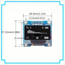 0.96 Inch OLED Display Module 128X64 12864 LCD Screen Board For Arduino Oled IIC Serial 4pin While/Blue/Yellow OLED Display