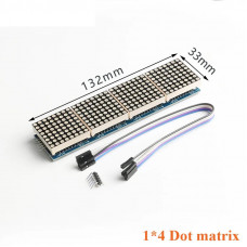 MAX7219 4 cells 1 row  8*8 Dot Matrix LED Display Module - Blue