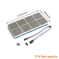 MAX7219 4 cells 2 rows  8*8 Dot Matrix LED Display Module - Red