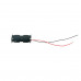 2 x AA 3V Battery Case Holder Wired Black Plastic 